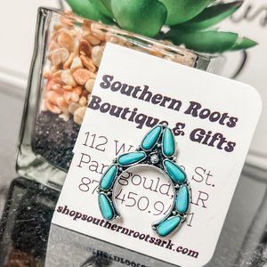 NEW Turquoise Squash Blossom Hat Pin